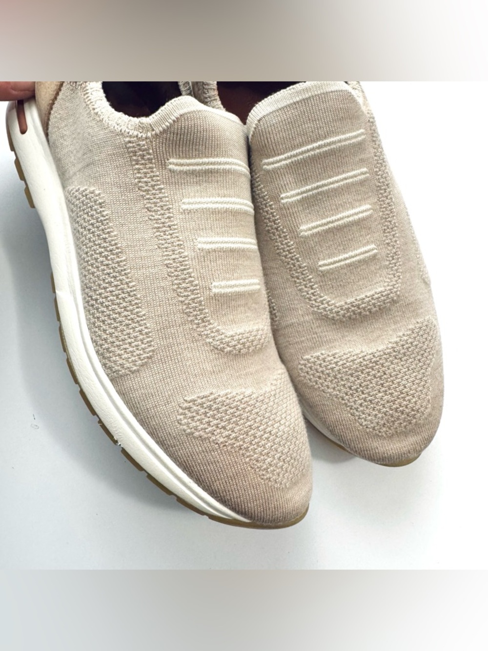 Loro Piana 360 LP Flexy Knit Slip-On Trainer Sneakers Tan Women’s Sz 39.5 US 9 - Picture 14 of 14
